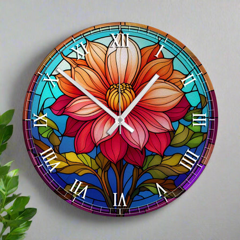 Dahlia Suncatcher Effect Clock